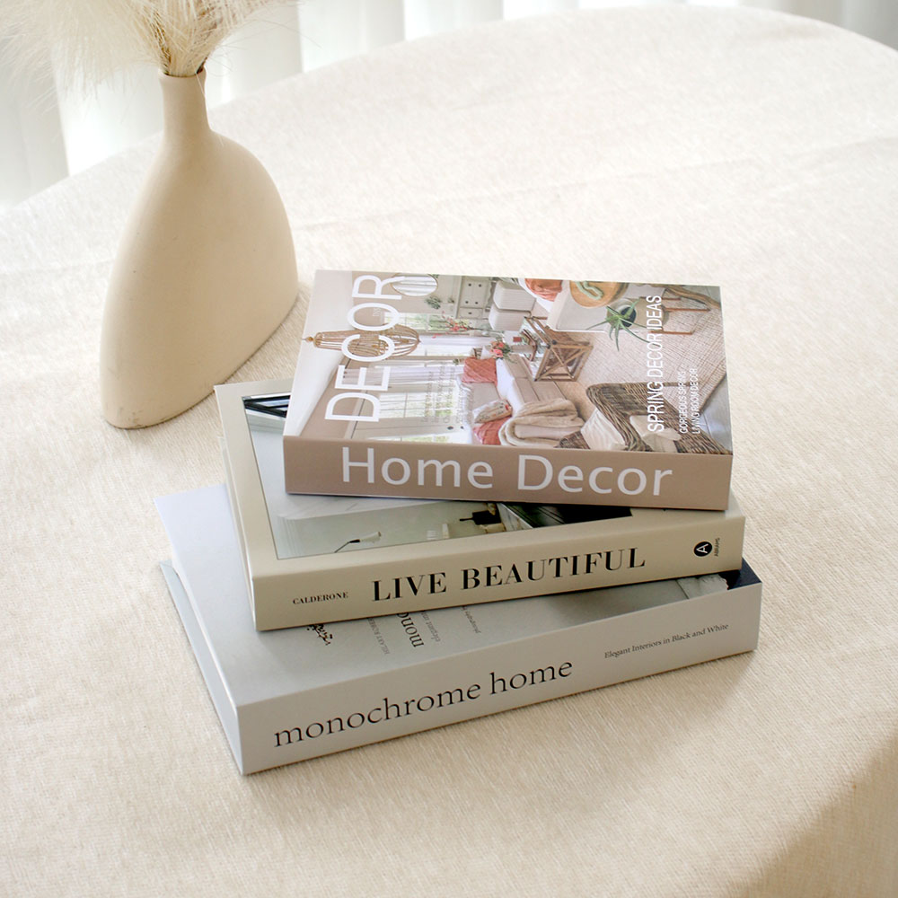 Home Decor Magazine - 3 szt./zestaw Luksusowe dekoracyjne sztuczne książki