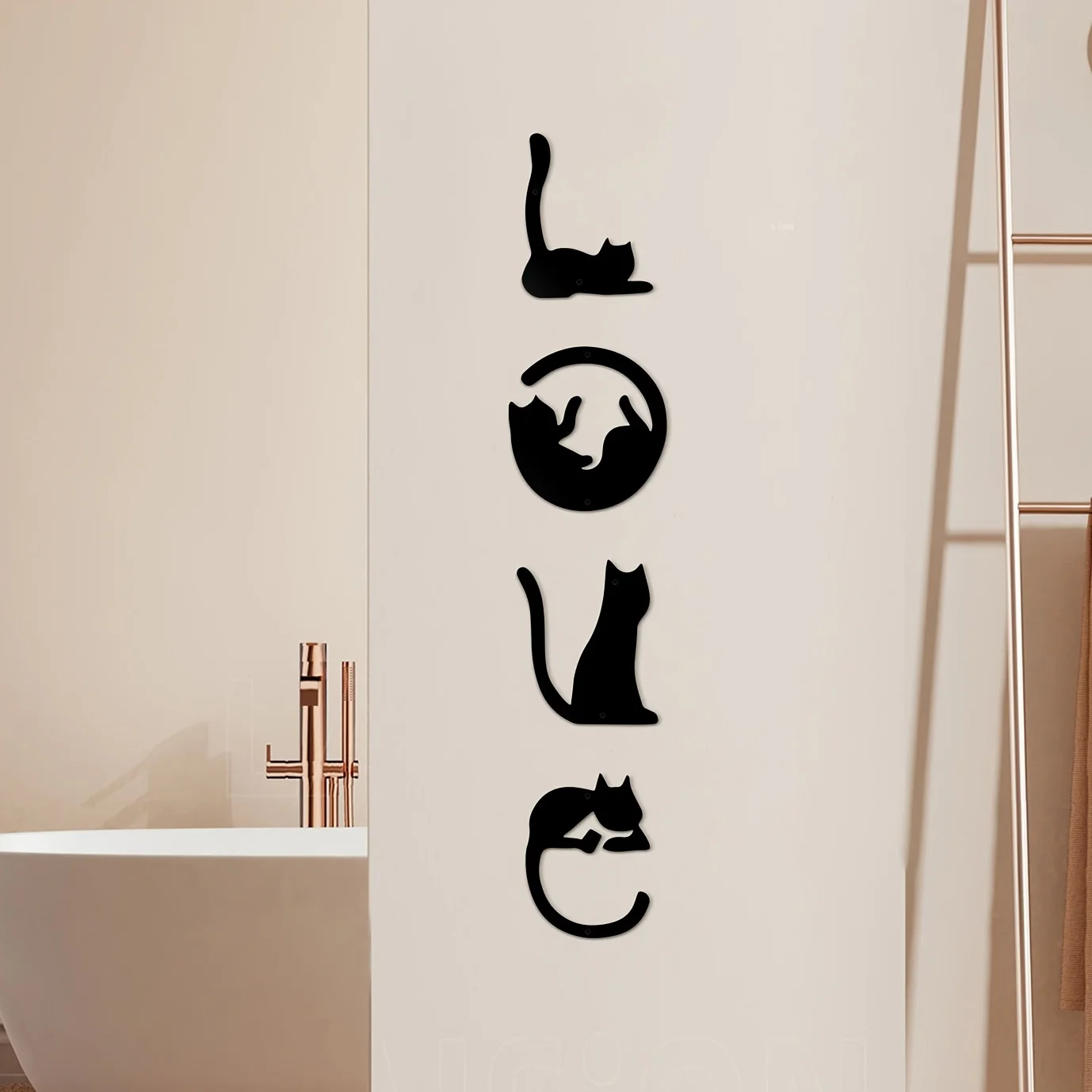 Home Decor Y2K - HelloYoung 4 szt./zestaw metalowa dekoracja ścienna