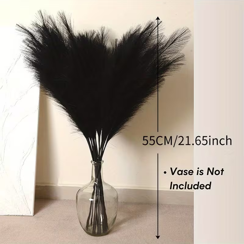 Pampas Grass Decor - 6 sztuk sztucznej trawy pampasowej, duże