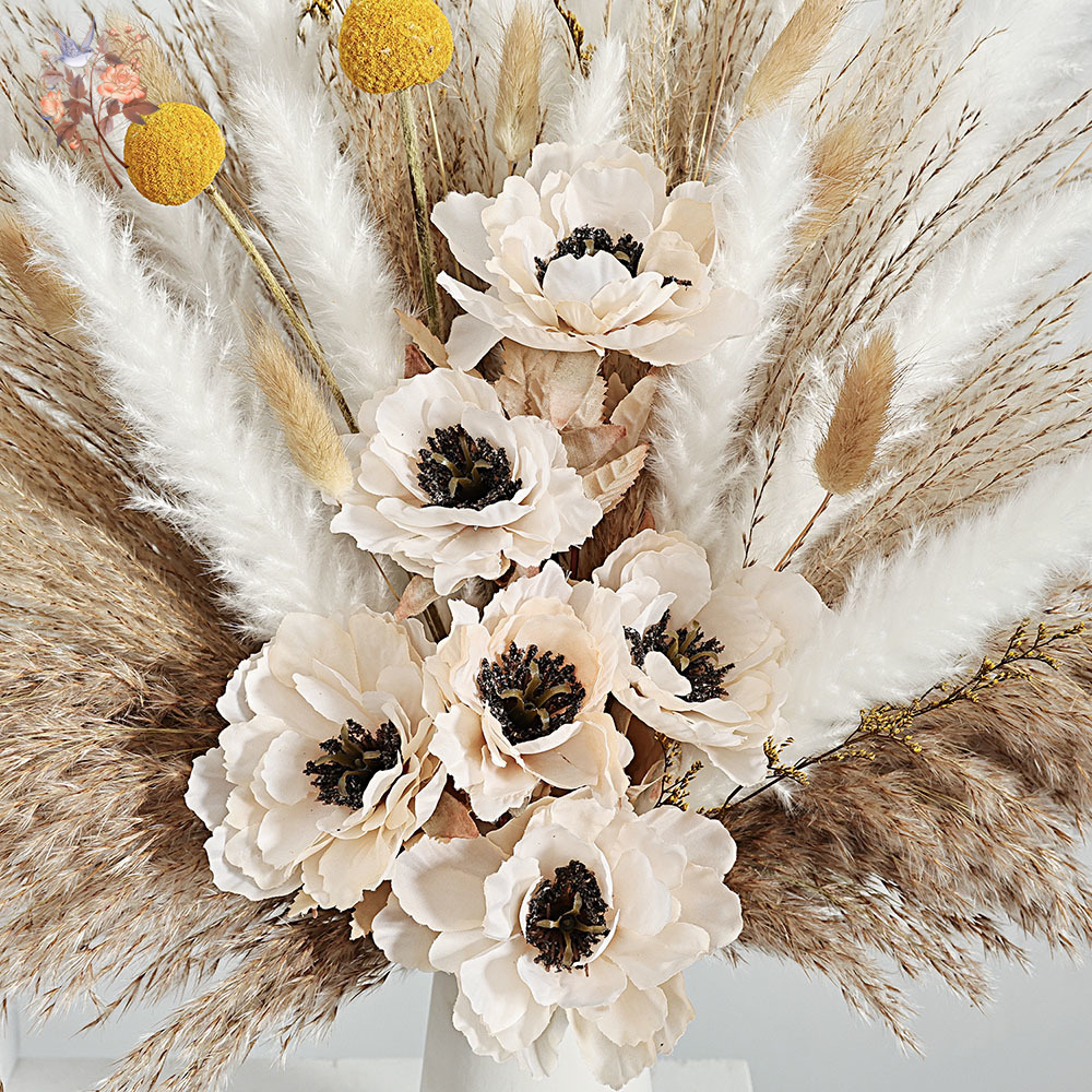 55 szt. Sztuczny Bukiet Kwiató – Pampas Grass Decor recenzja i cena