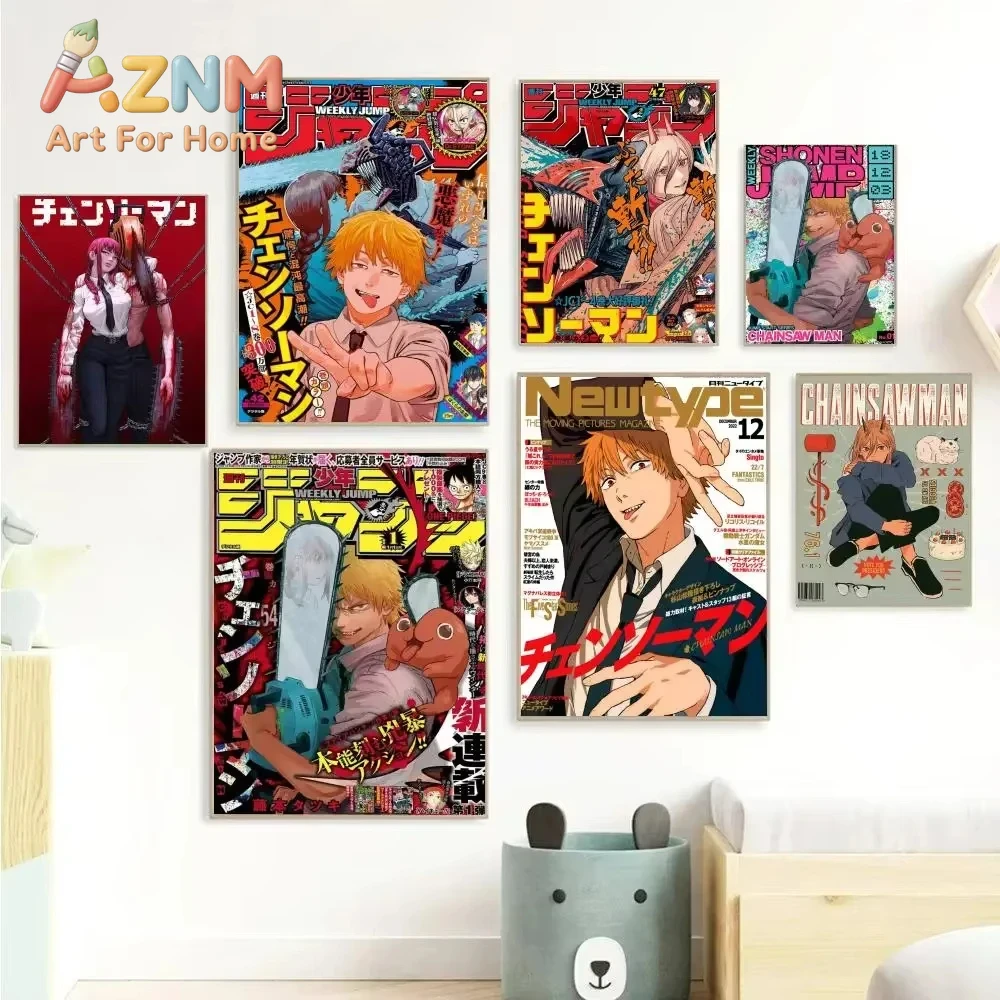 AZNM Chainsaw Man Anime Obraz  – Home Decor Magazine recenzja i cena