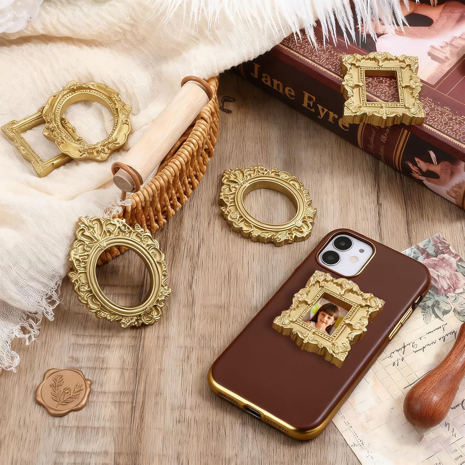 5/20 szt. Vintage Złote Mini R – Bamboo Photo Frame recenzja i cena