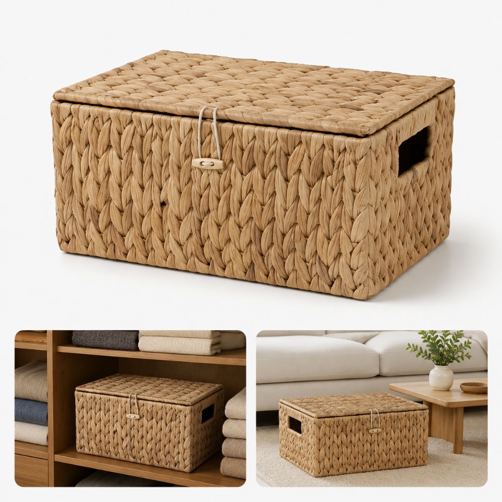 Prostokątny kosz do przechowyw – Rattan Plant Basket recenzja i cena