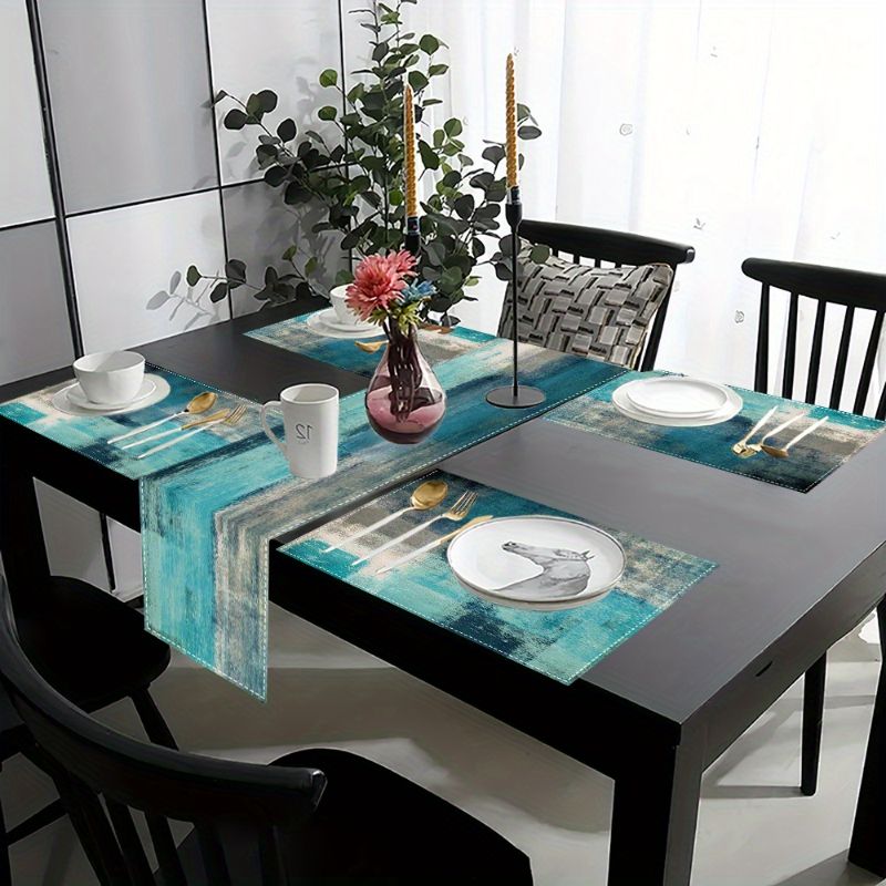 VIKAMA Morandi Abstrakcyjne Po – Linen Table Runner recenzja i cena